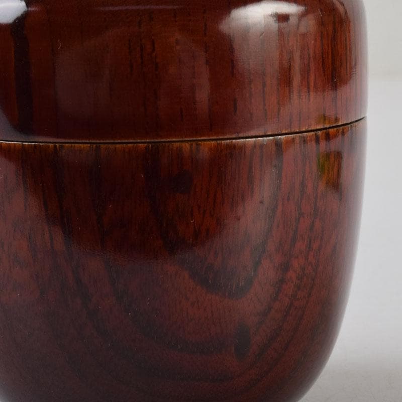 茶道具　欅地　漆塗　棗　時代箱　V　8746