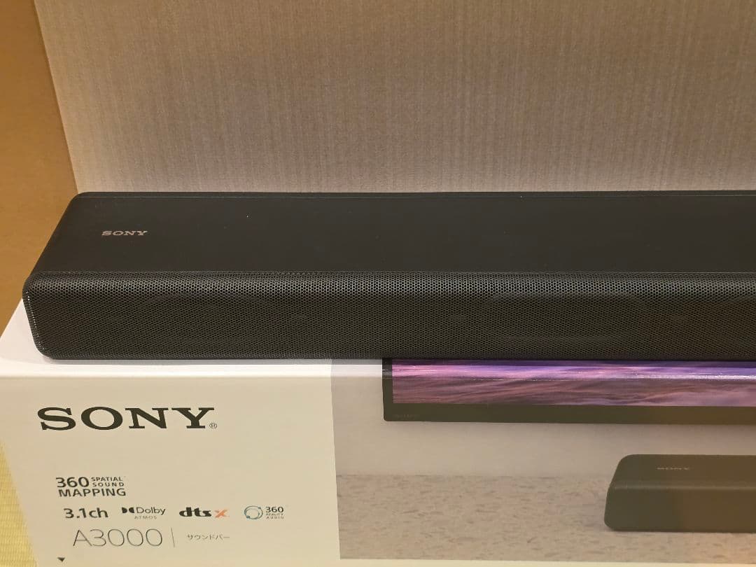 【極美品/長期保証残】SONY サウンドバー HT-A3000