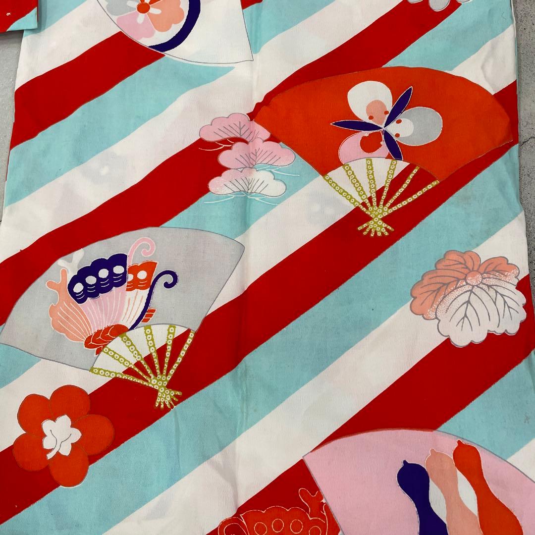 七五三 3歳女の子　アンティーク着物【K3-04】