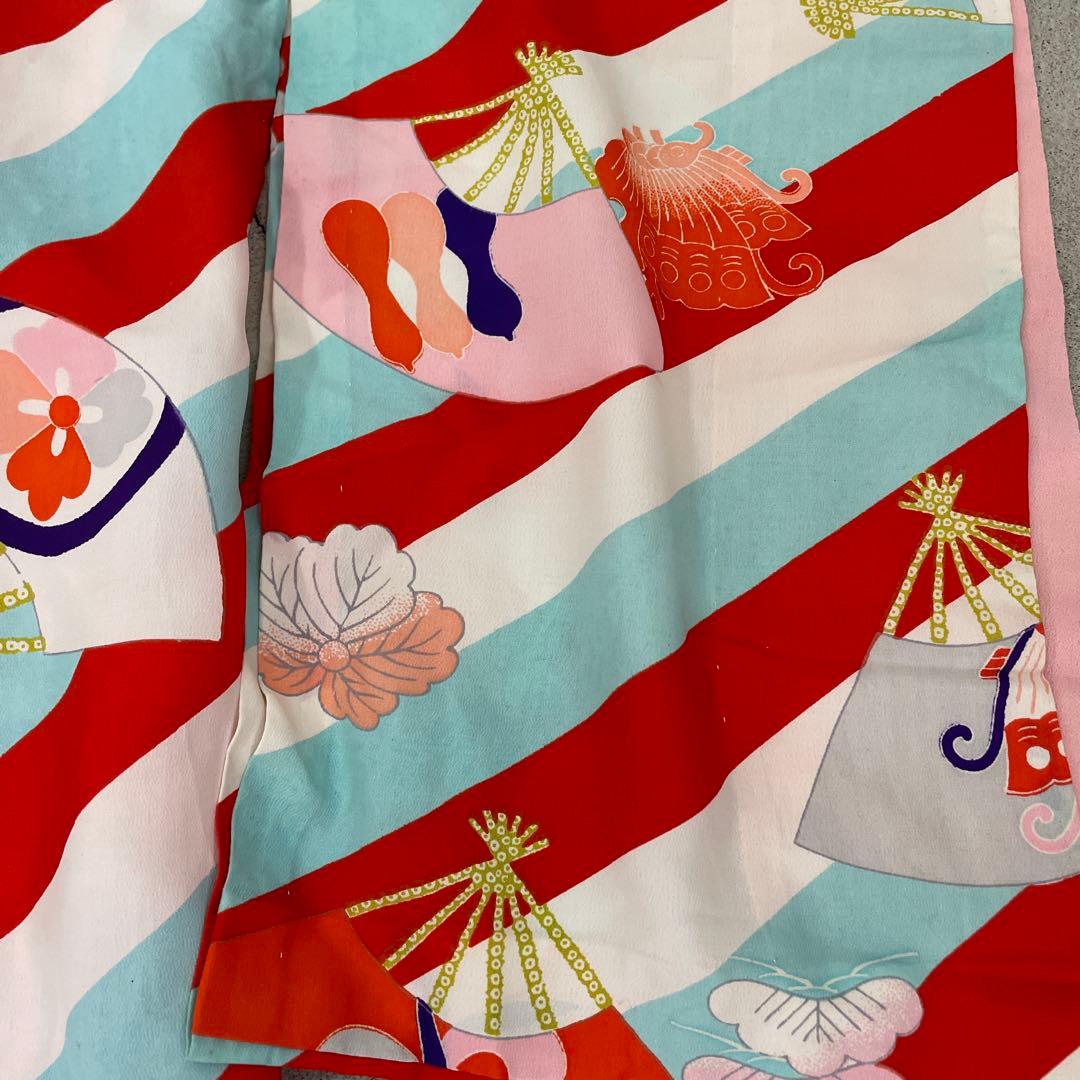 七五三 3歳女の子　アンティーク着物【K3-04】