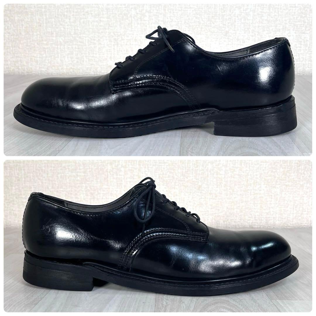 【美品】民間/ミリタリー　サービスシューズ　革靴　スチールトゥ　PT83　80s