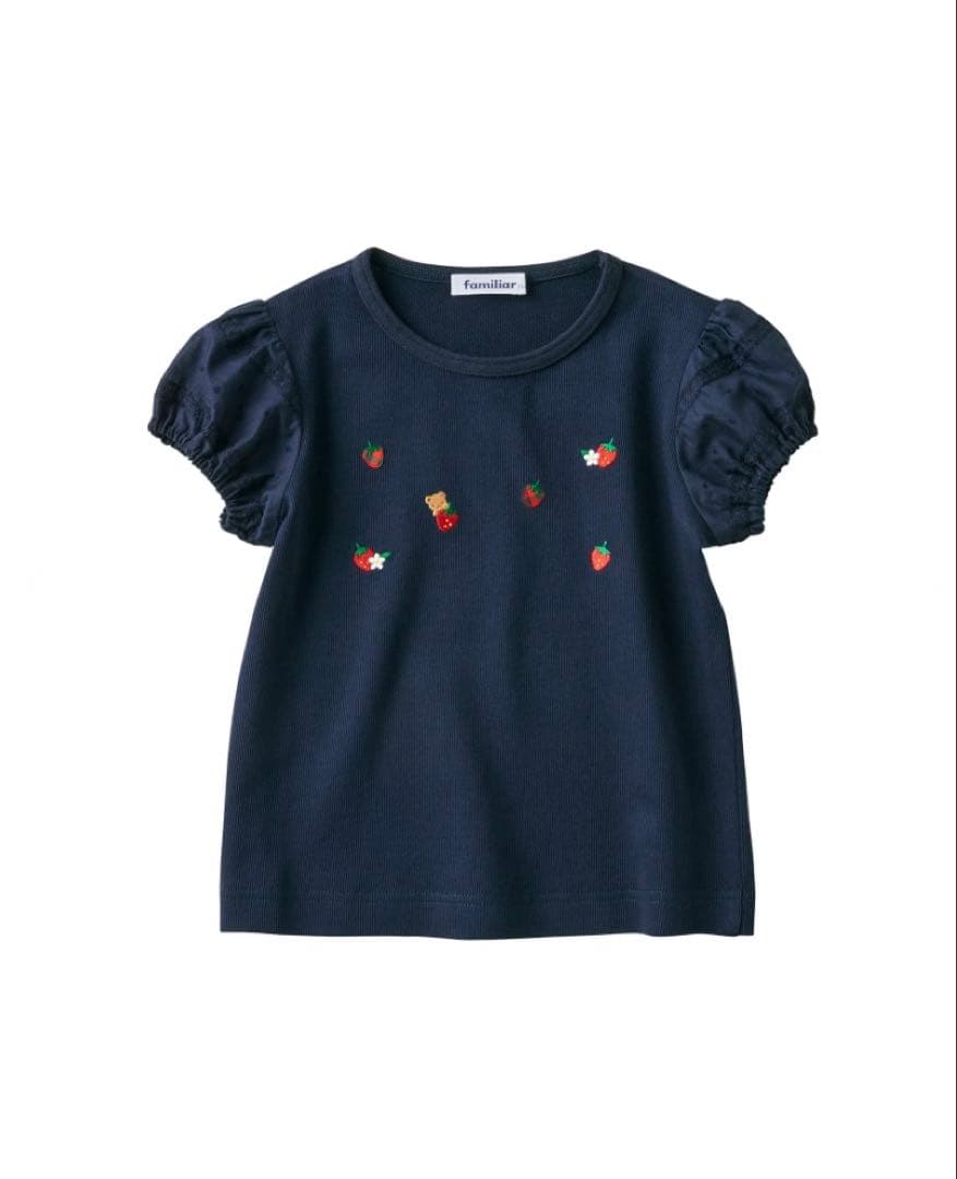 〈未使用〉ファミリア　Tシャツ　90 女の子　苺　クマ