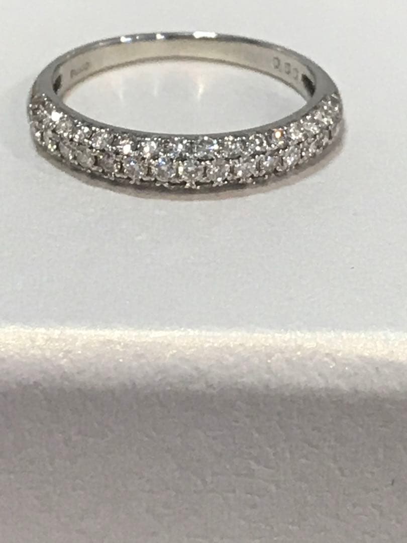 ❤︎最終価格❤︎pt950 H&Cダイヤモンド0.50ctパヴェリング　10.5号