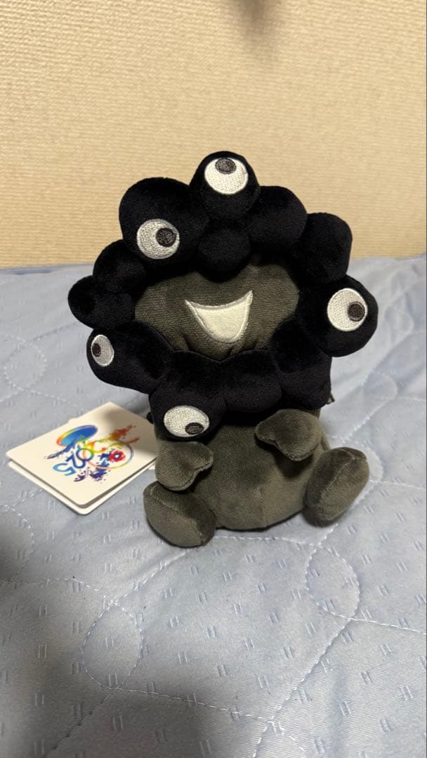 【希少】 関西万博 黒ミャクミャク　お手玉風ぬいぐるみ Sサイズ 大阪万博