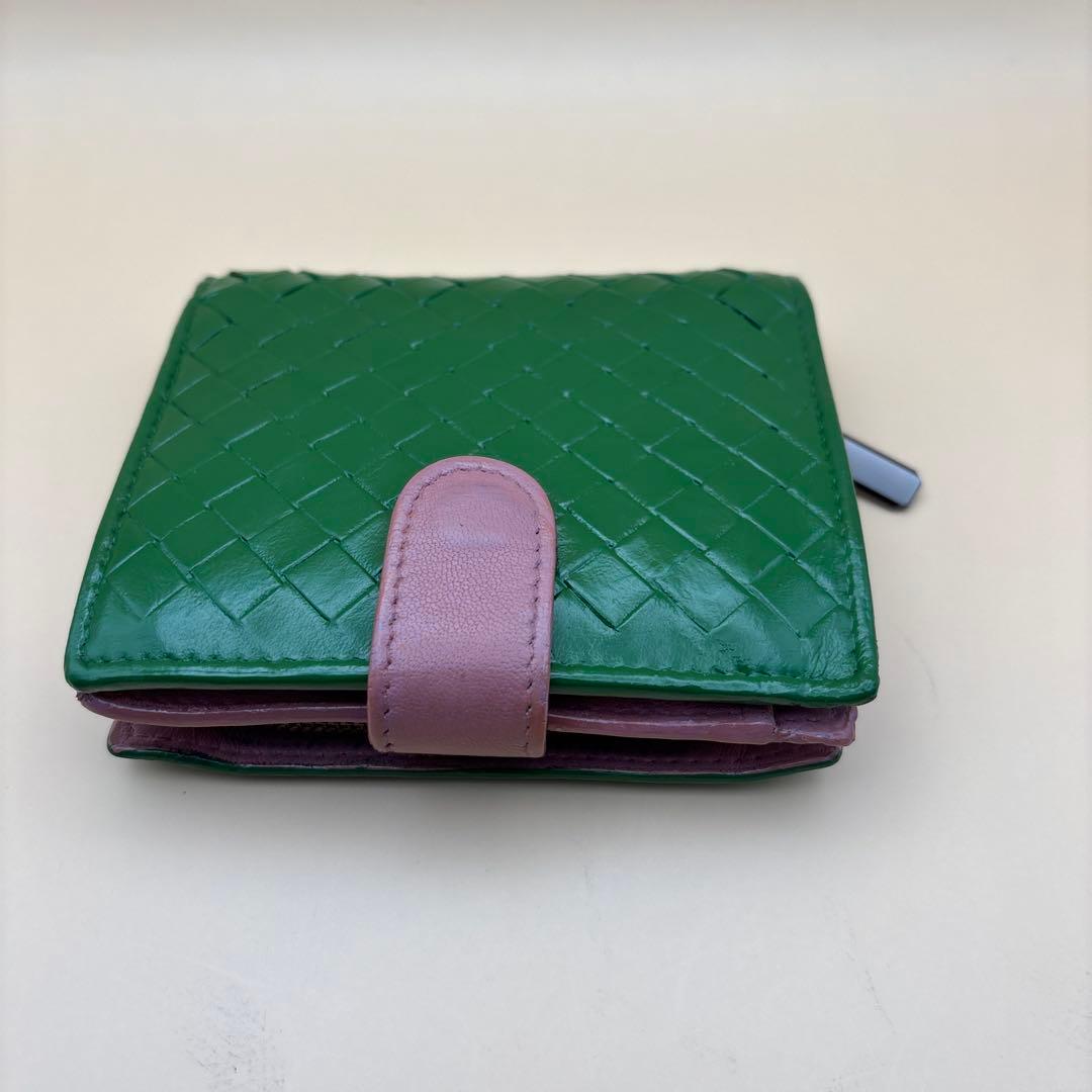 ◆正規品◆ボッティガヴェネタイントレチャート 二つ折りサイフとオマケキーケース付