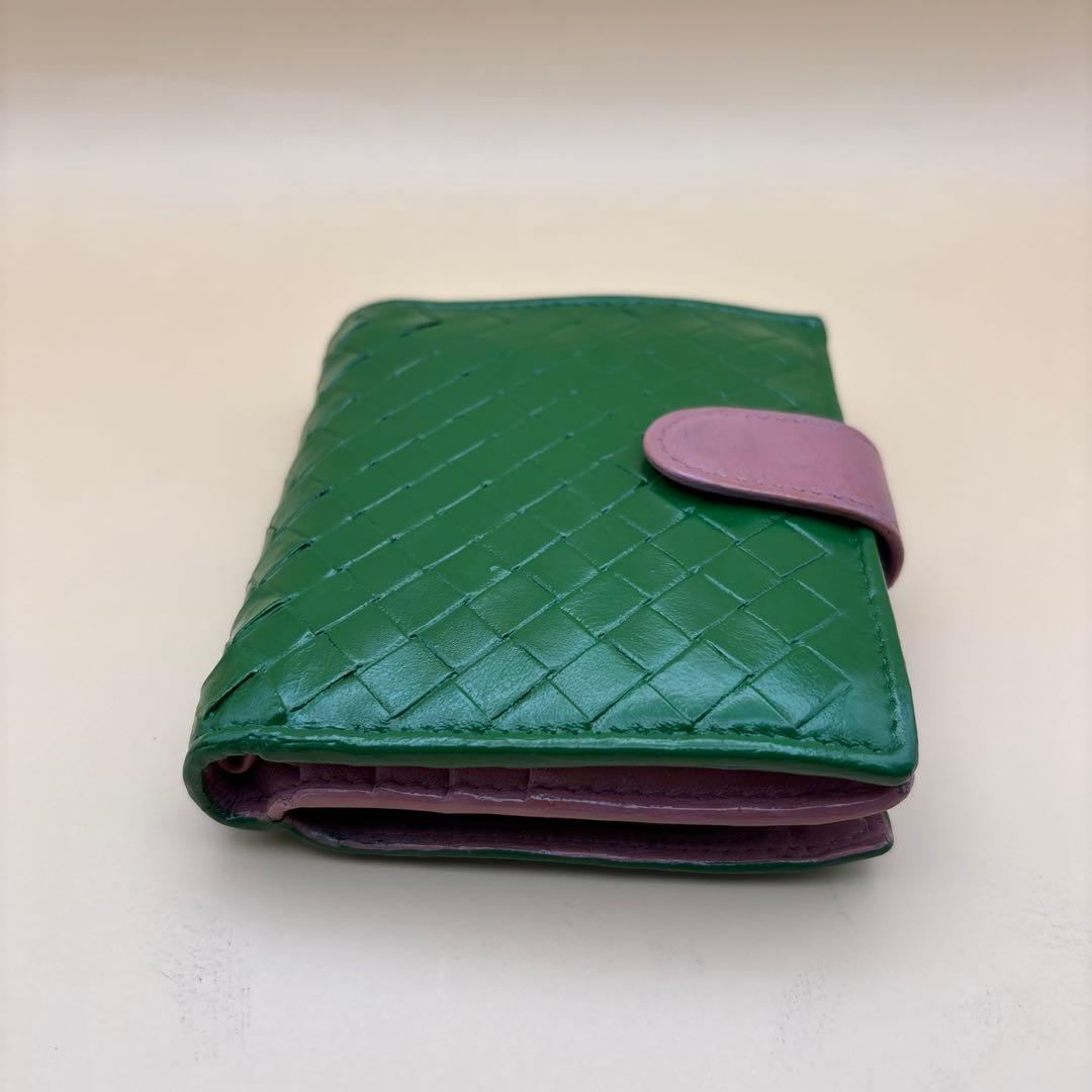 ◆正規品◆ボッティガヴェネタイントレチャート 二つ折りサイフとオマケキーケース付