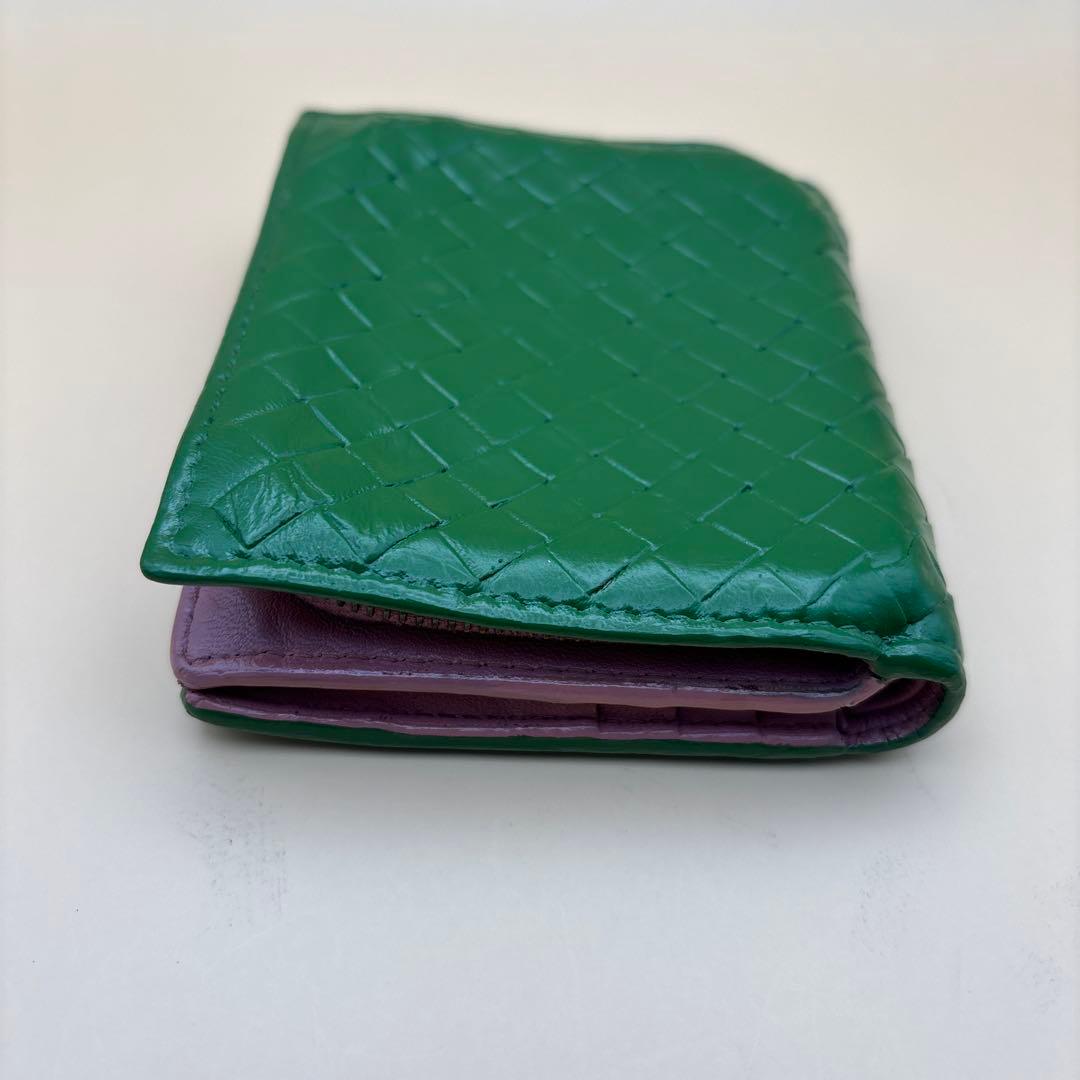 ◆正規品◆ボッティガヴェネタイントレチャート 二つ折りサイフとオマケキーケース付