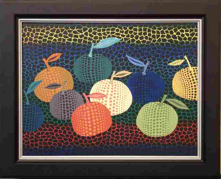 【内山田画廊】くやまやおい　かぼす　現代アート　絵画 真筆保証検:草間彌生