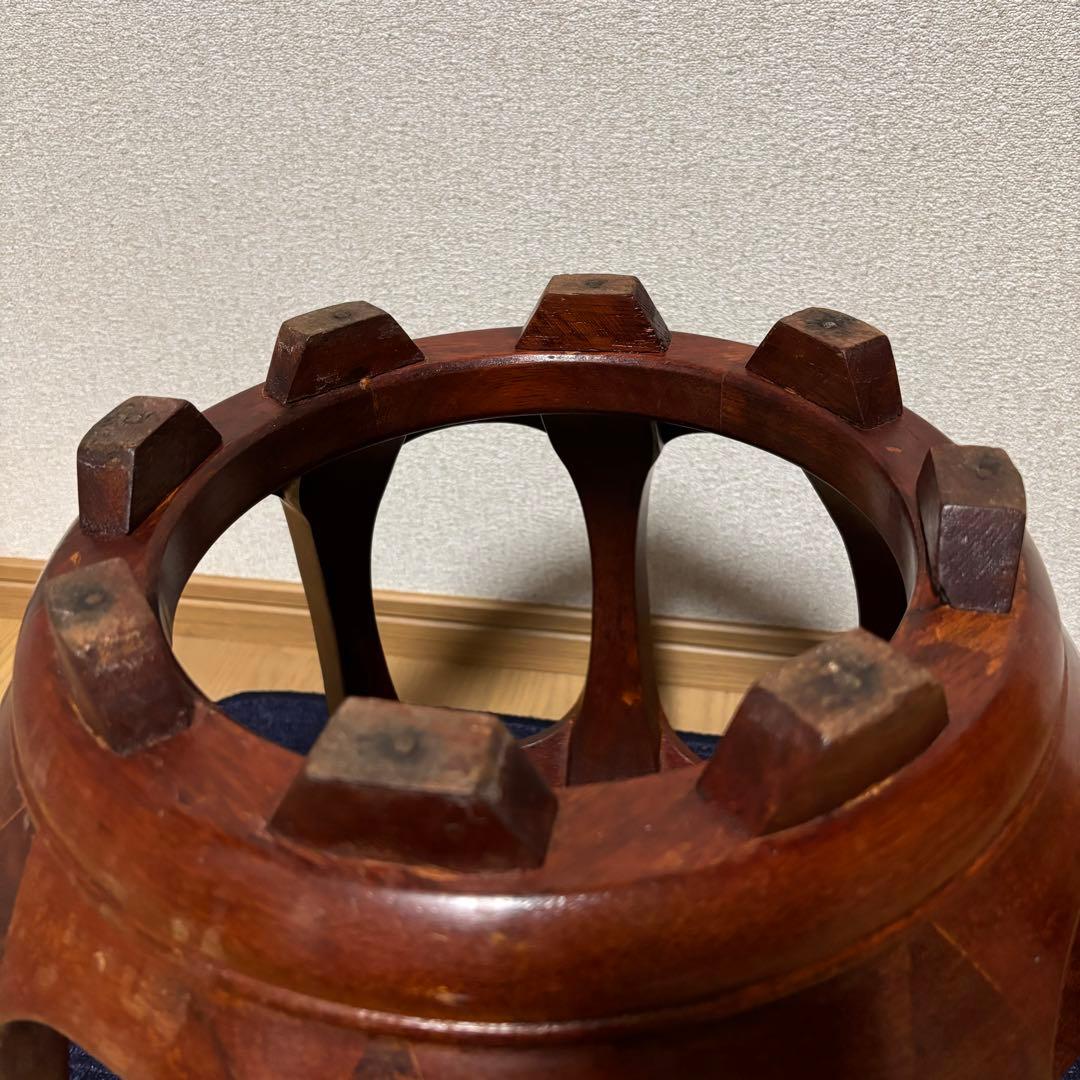 【美品】花梨 無垢 螺鈿細工 丸椅子 スツール 腰掛け 中国美術 工芸品