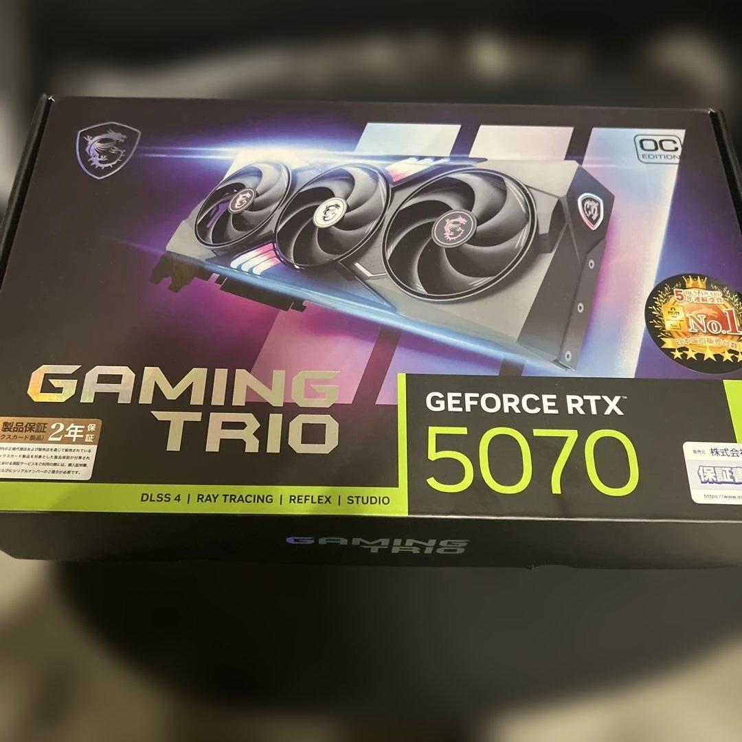 グラフィックボード・グラボ・ビデオカード MSI GeForce RTX 5070 12G GAMING TRIO OC