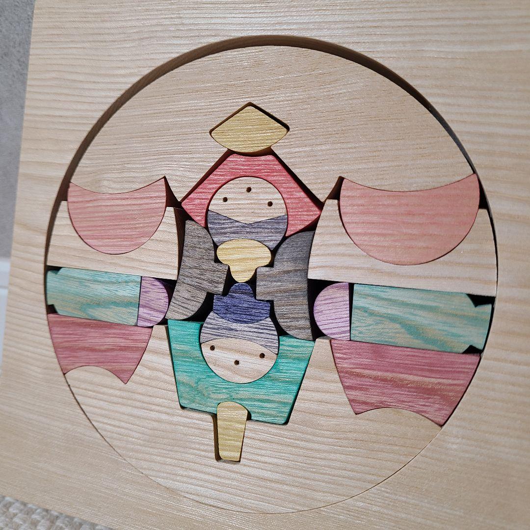 遊プラン　たもと円びな　小黒三郎　組み木　雛人形　お雛様　ひな祭り　木製