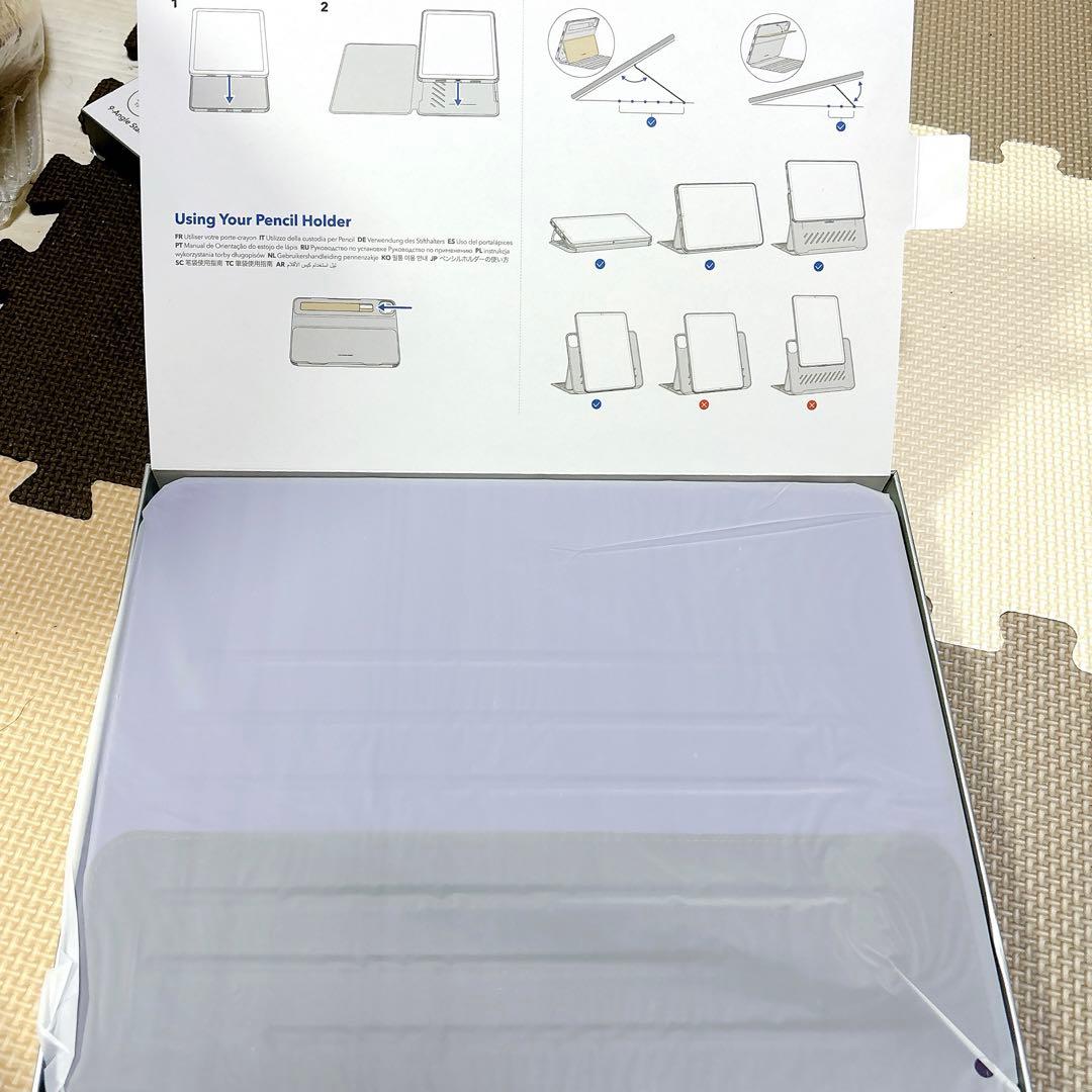 ESR iPad Pro 13インチ ケース 取外し可能　マグネットカバー