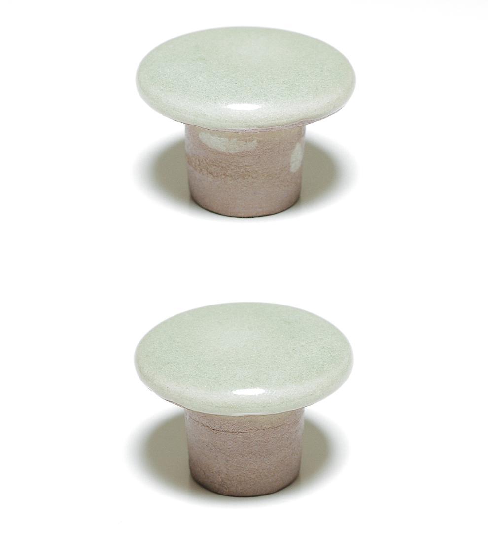 『二代 真清水蔵六 造』青磁茶入 [三代 蔵六識]