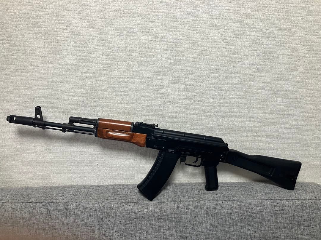 KSC AK74M ガスブローバック　リアルウッドハンドガード