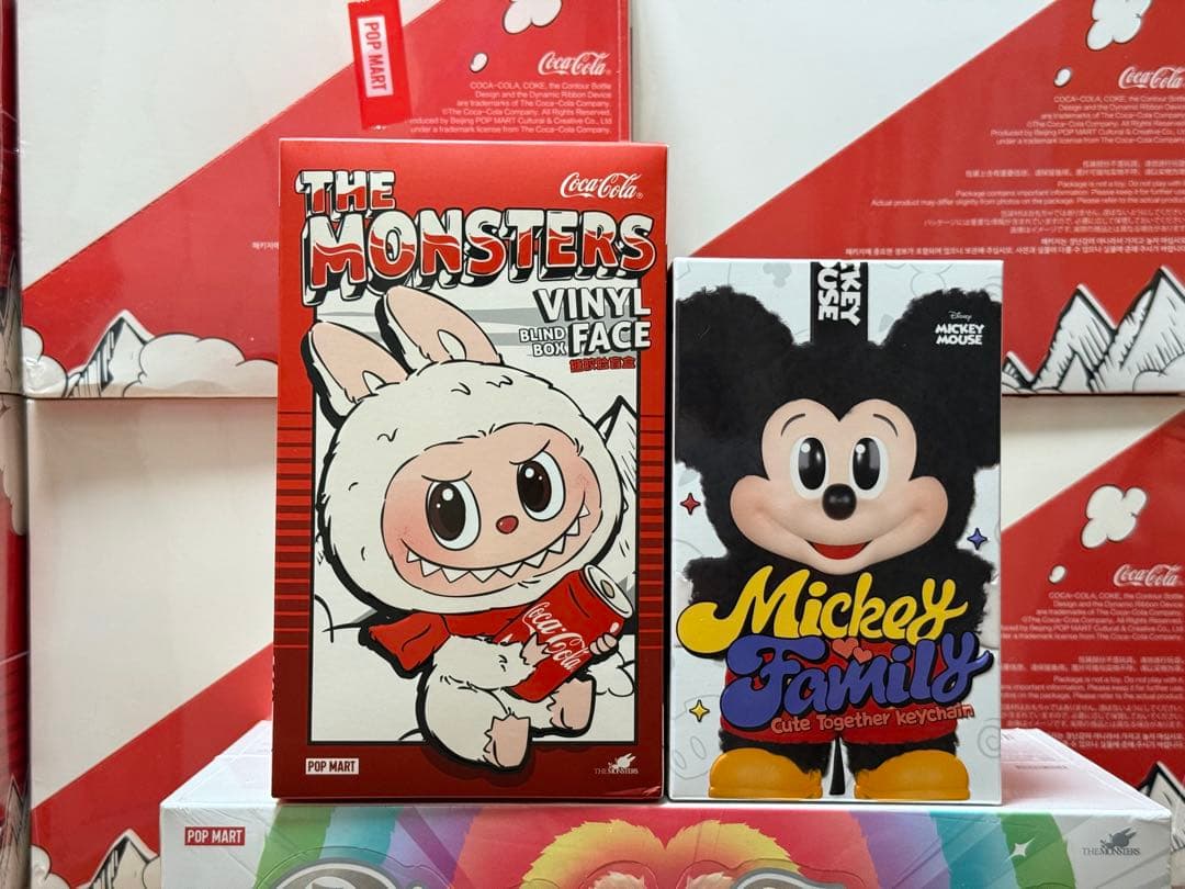 POPMART The monster COCA COLA とミッキー2個セット