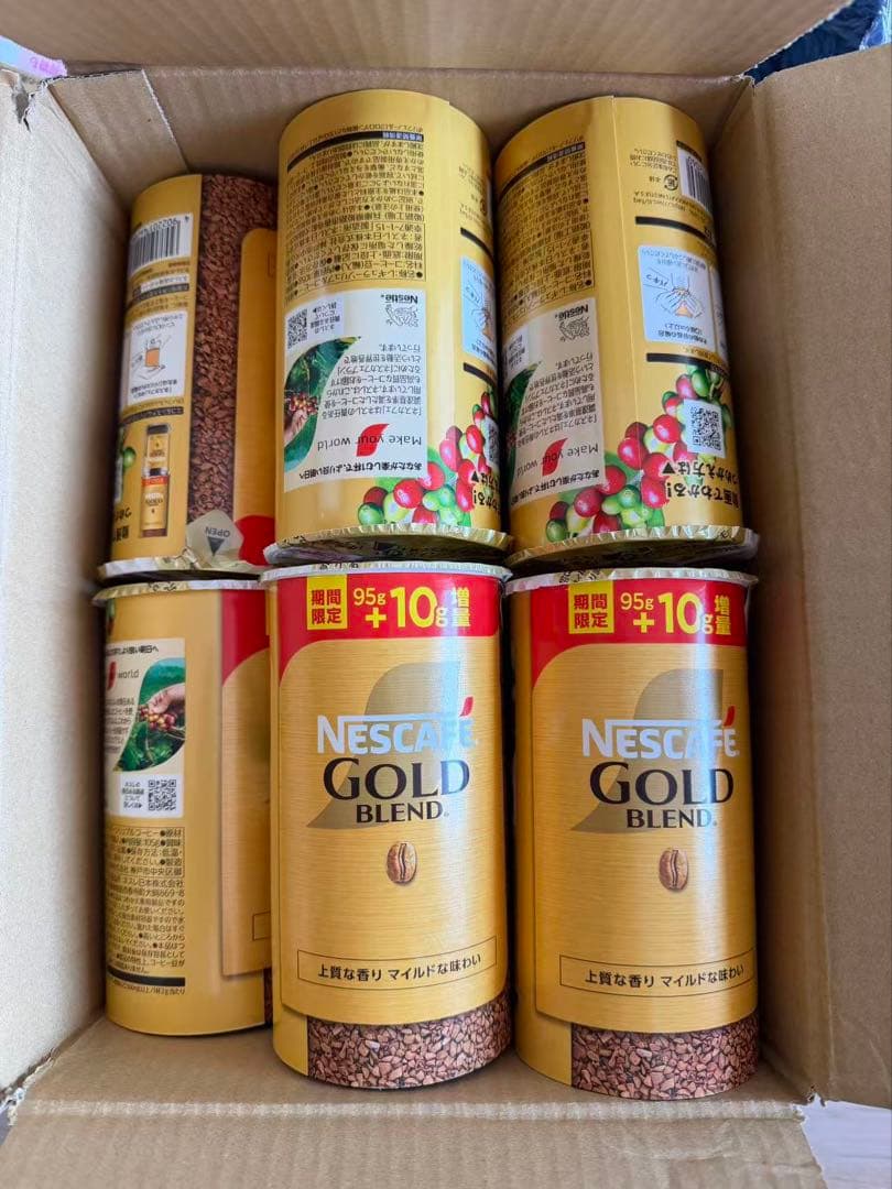 Nescafe Gold Blend 95g+10g缶 16本セット