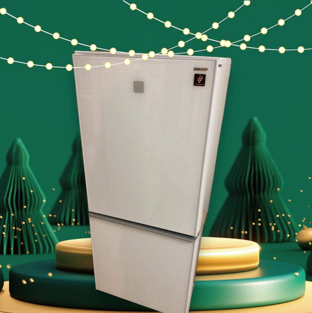 中古品　格安　送料無料　SHARP ノンフロン冷蔵庫 SJ-G14E4-W