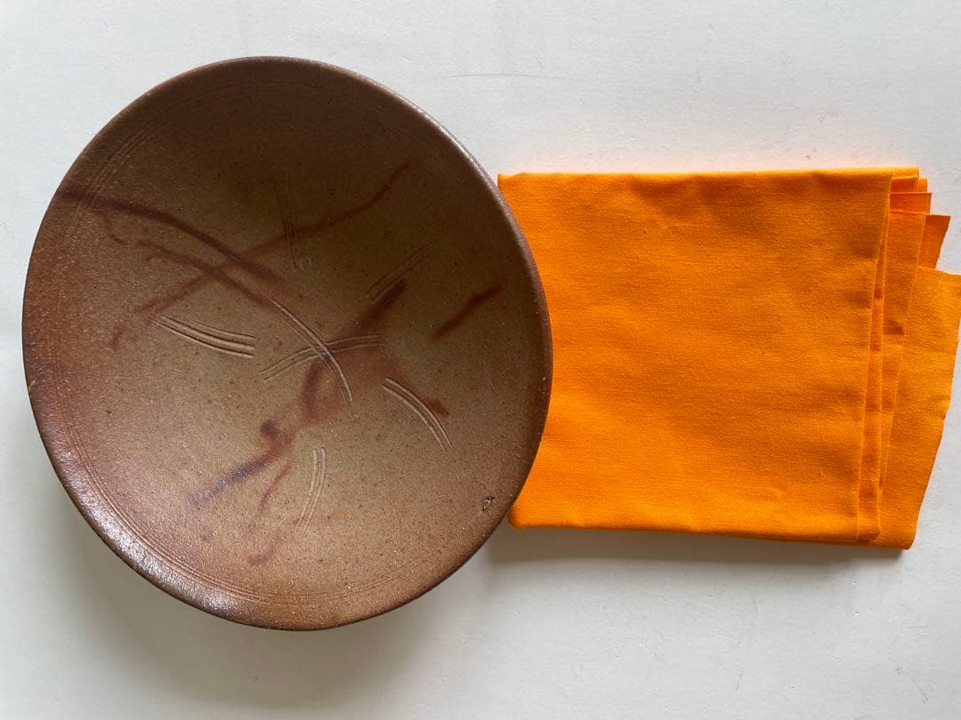 【金重陶陽】人間国宝　備前焼　焼物　古備前　皿　焼物　置物　飾り物　アンティーク