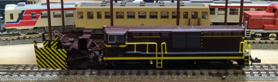 鉄道模型 国鉄DD14 3 茶色 除雪機関車