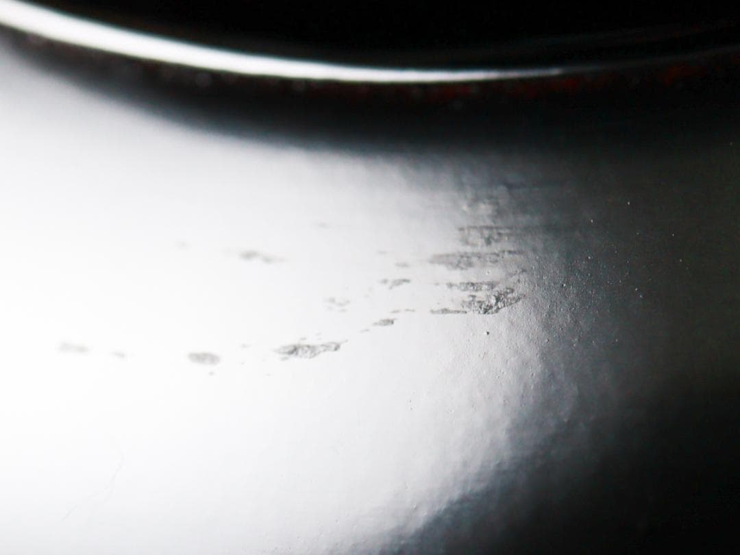 輪島屋 黒呂色塗 蓋付椀 10客 共箱 輪島塗