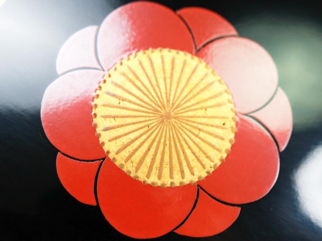 輪島屋 黒呂色塗 蓋付椀 10客 共箱 輪島塗