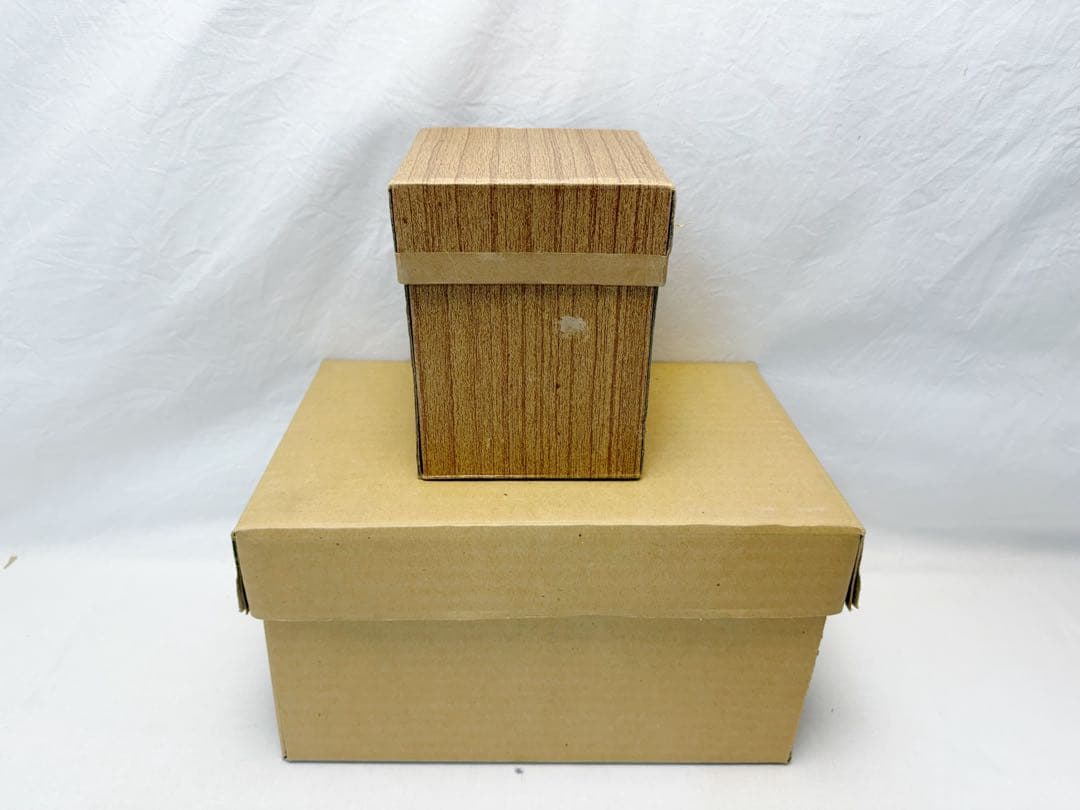 未使用 茶道具 塗師 表完造 又妙斉好写 文箱莨盆 鉄山作織部袖形火入 等 共箱