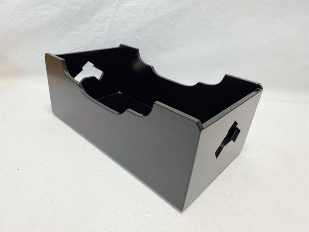 未使用 茶道具 塗師 表完造 又妙斉好写 文箱莨盆 鉄山作織部袖形火入 等 共箱