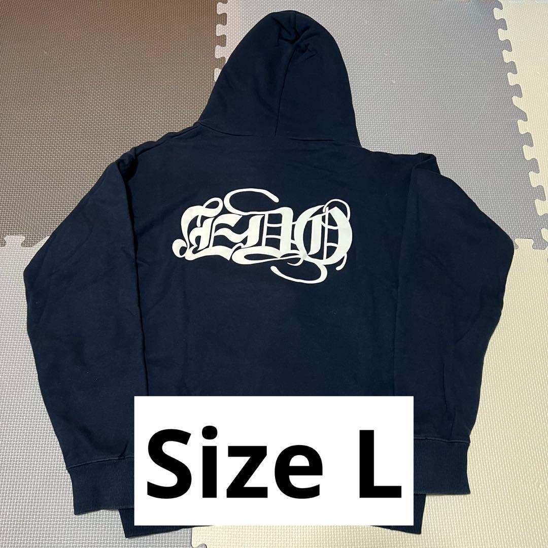 【古着】EDO ロゴフーディー JESSE RIZE TheBONEZ