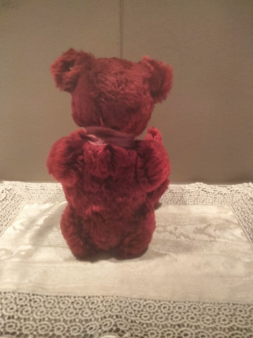 Steiffシュタイフクラッシック テディベアボルドー　ドイツ製新品同等