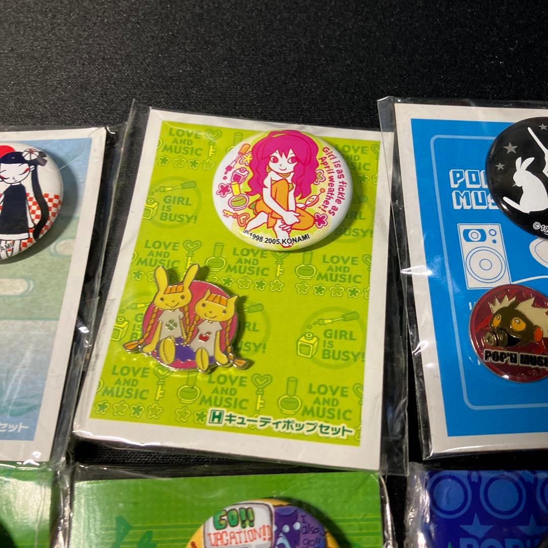 缶バッジ8点　ポップンミュージック 缶バッジコレクション どらきゅ～ば～じょん