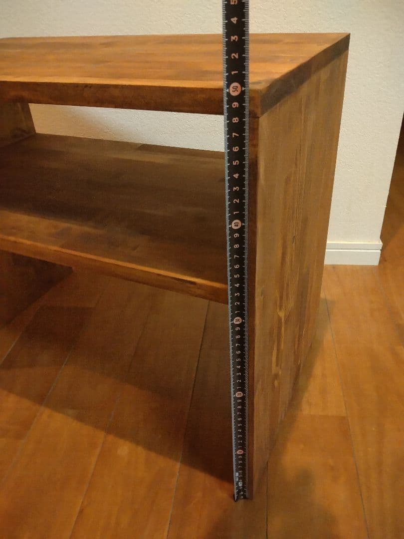 木製　ハンドメイド　オーダー　コの字　シェルフ　水槽台　テレビ台　アクアラック