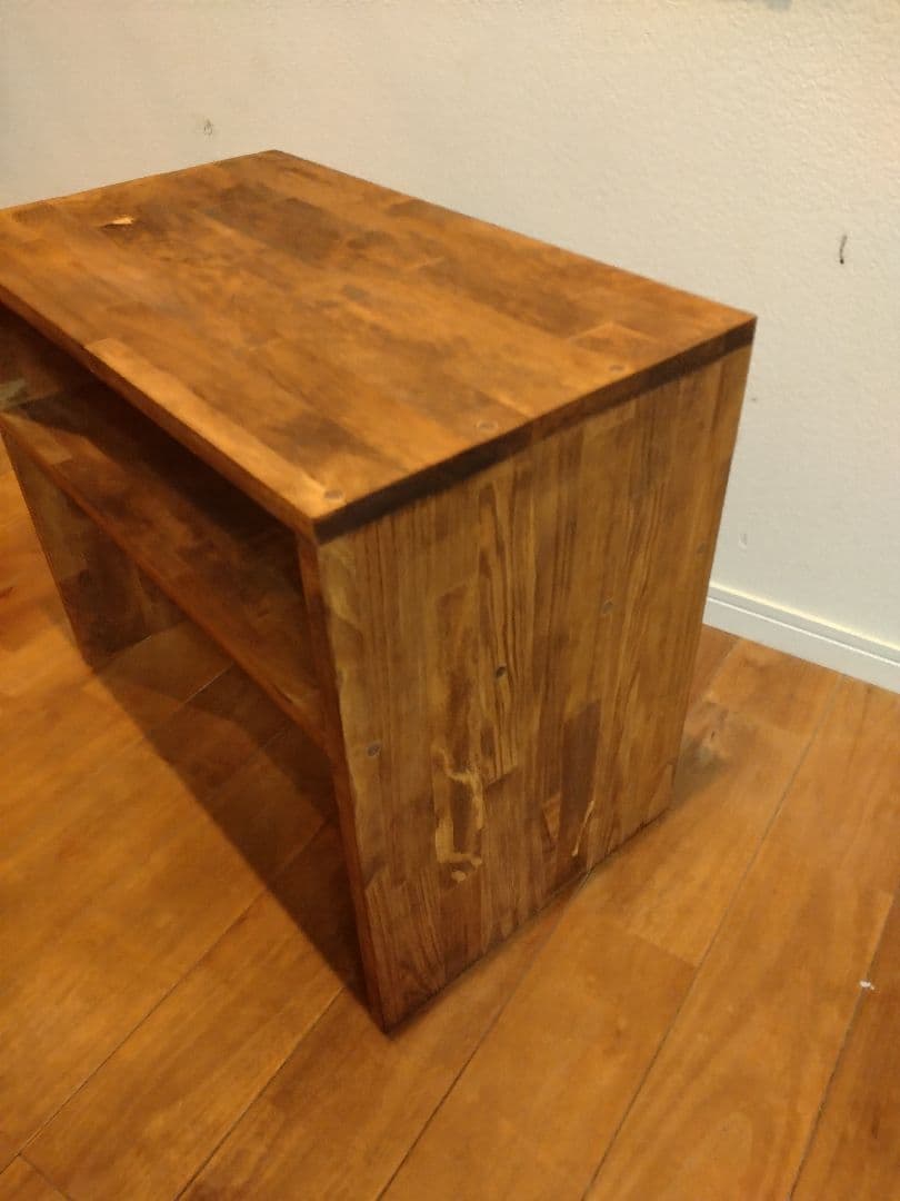 木製　ハンドメイド　オーダー　コの字　シェルフ　水槽台　テレビ台　アクアラック