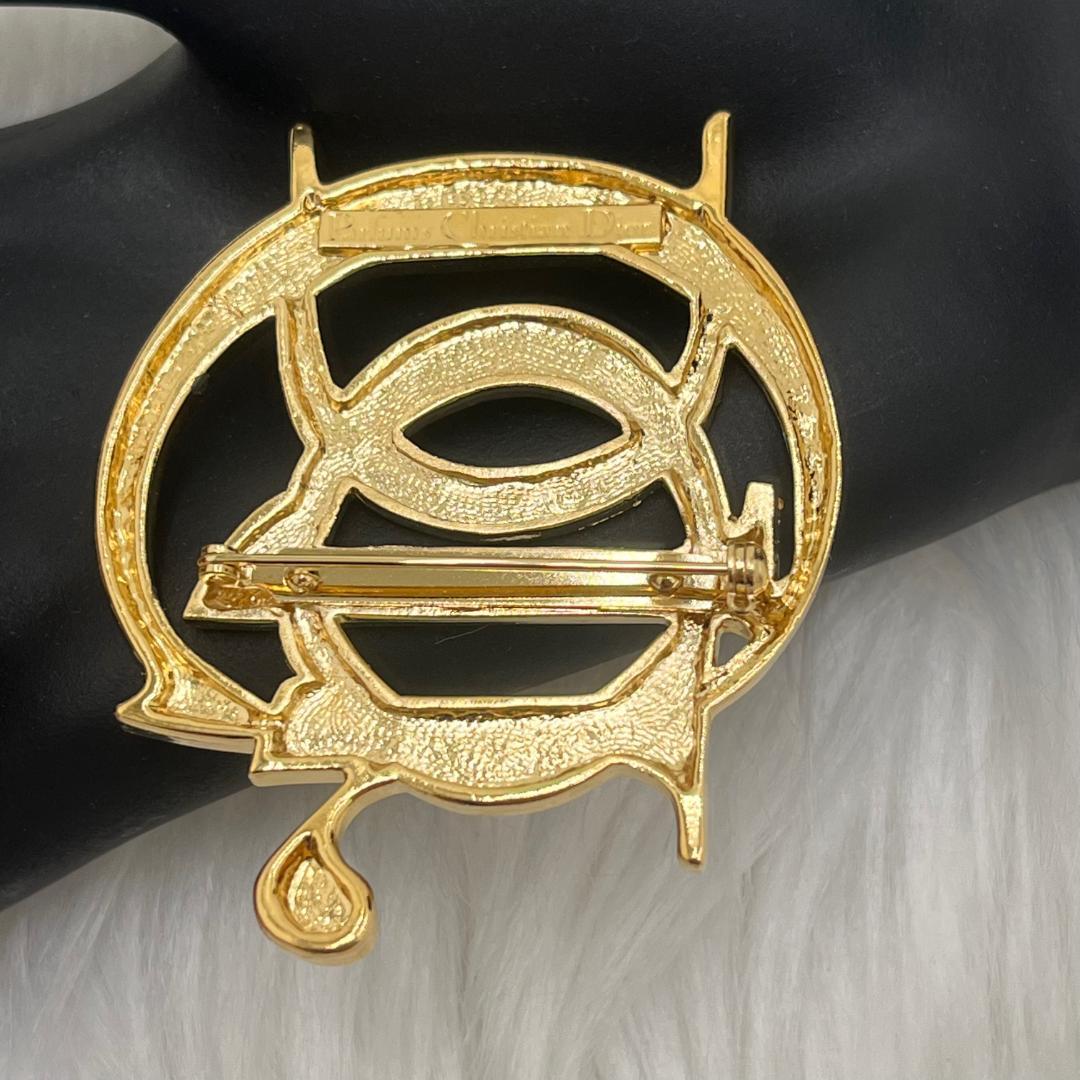 未使用級✨Christian Dior ディオール　ブローチ 　ゴールド
