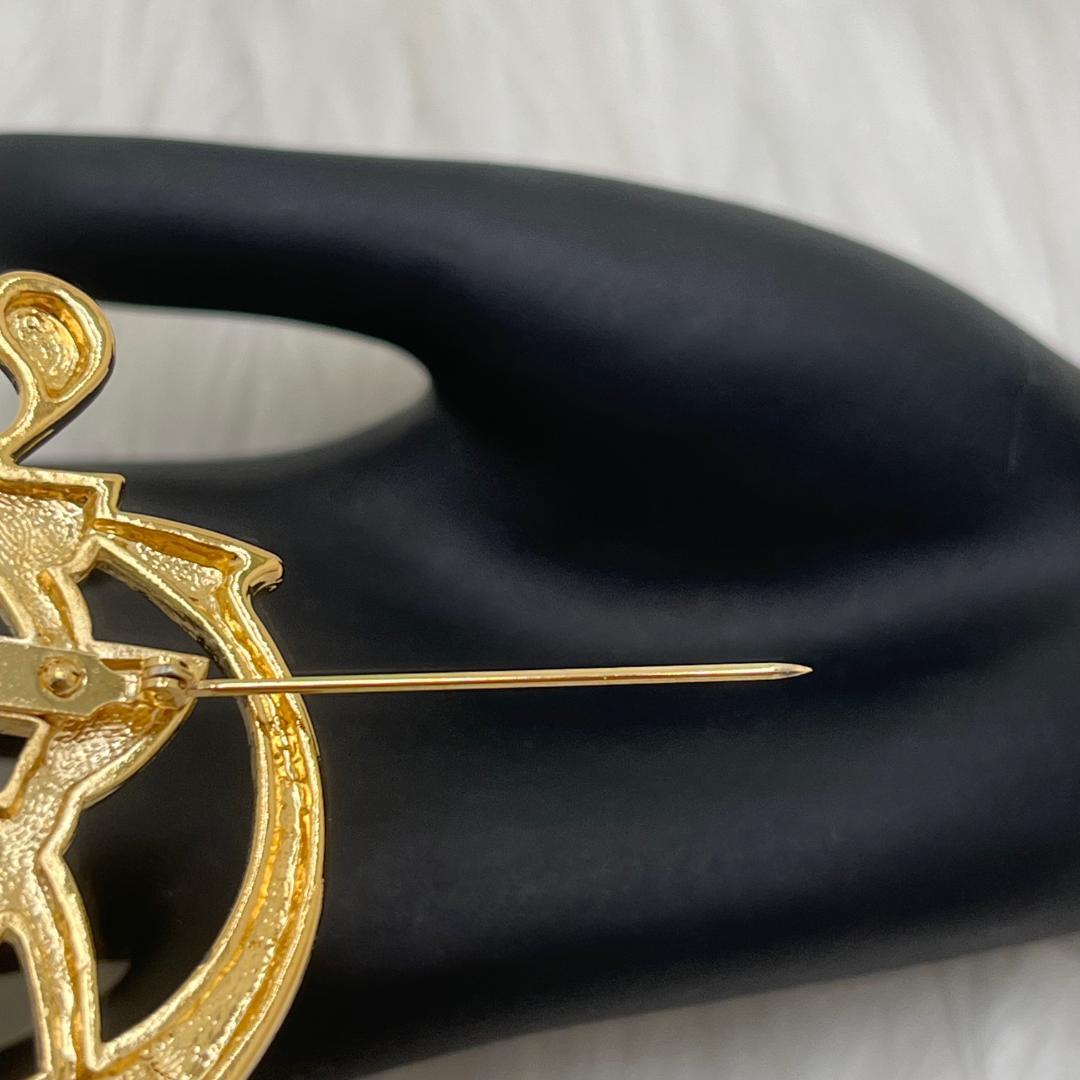 未使用級✨Christian Dior ディオール　ブローチ 　ゴールド