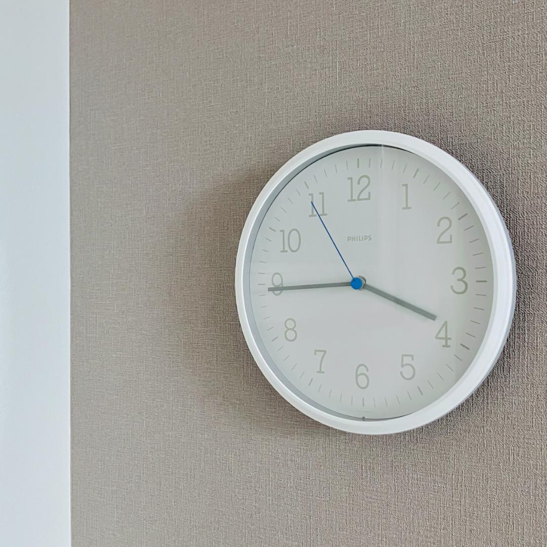 80'S 西ドイツ製 PHILIPS 掛け時計 ミニマリズム