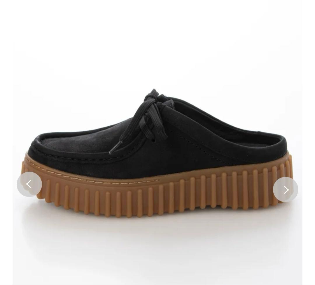 【emmi】【Clarks Premium】トーヒルミュール/ブラック/24.5