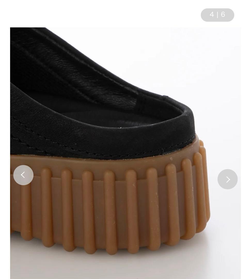 【emmi】【Clarks Premium】トーヒルミュール/ブラック/24.5