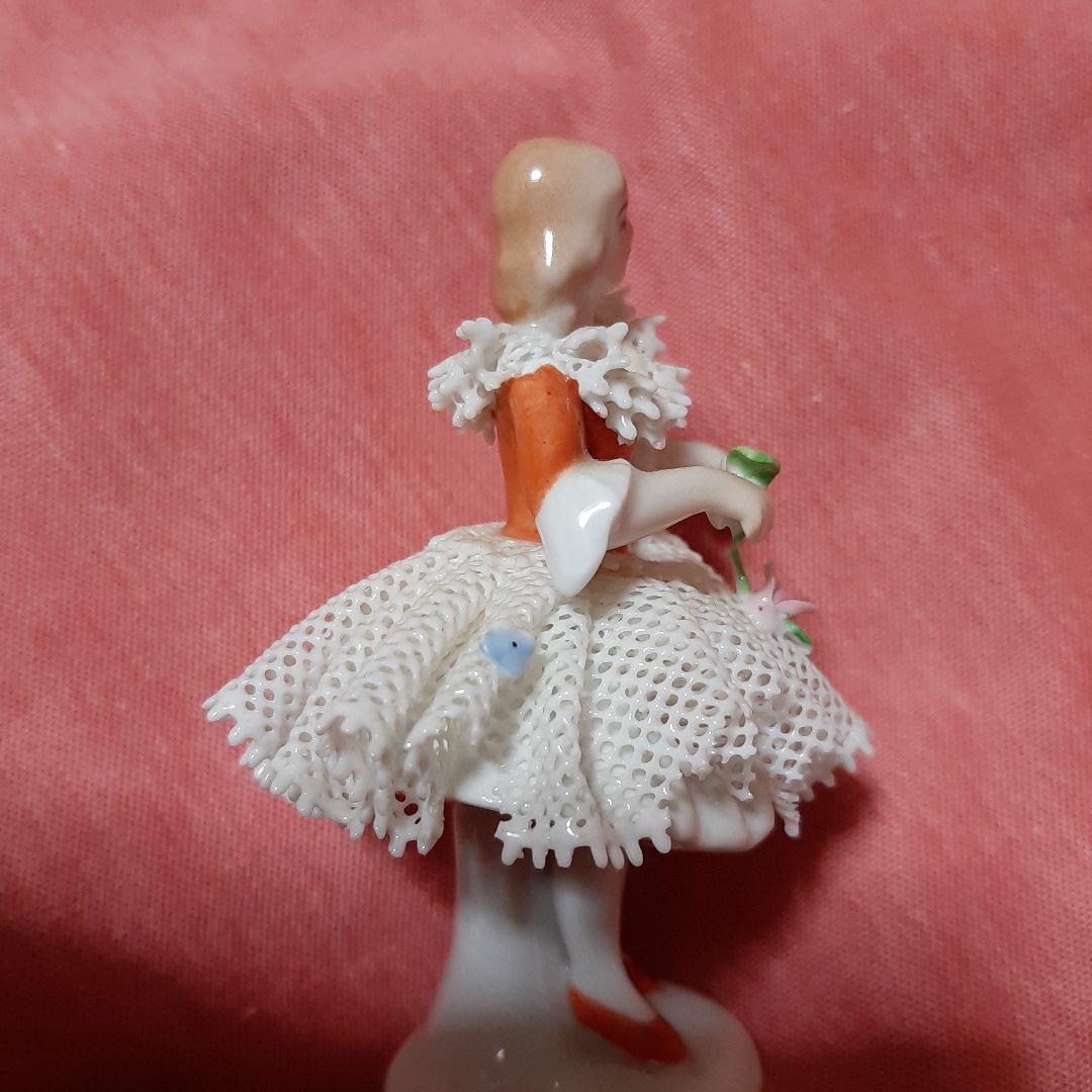 希少品●Sitzendorferジッツェンドルファレースドールフィギュリン陶器製