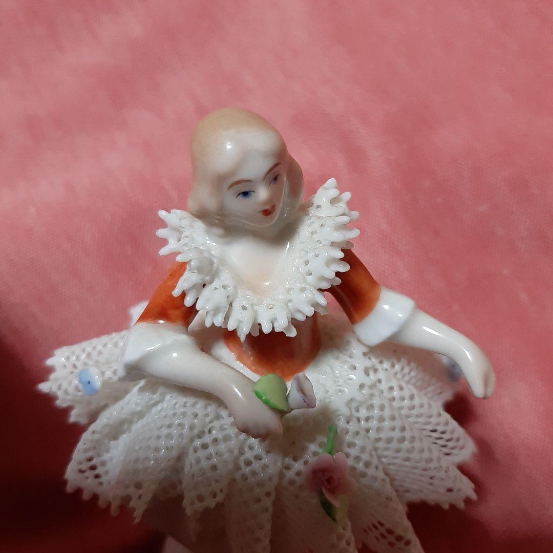 希少品●Sitzendorferジッツェンドルファレースドールフィギュリン陶器製