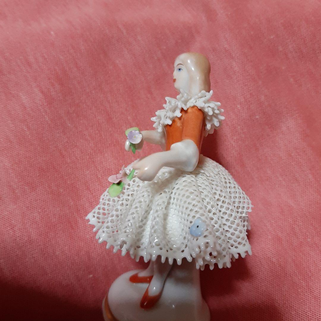 希少品●Sitzendorferジッツェンドルファレースドールフィギュリン陶器製