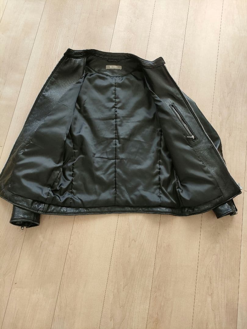 ナノ・ユニバース シングル レザー ライダージャケット 黒 M