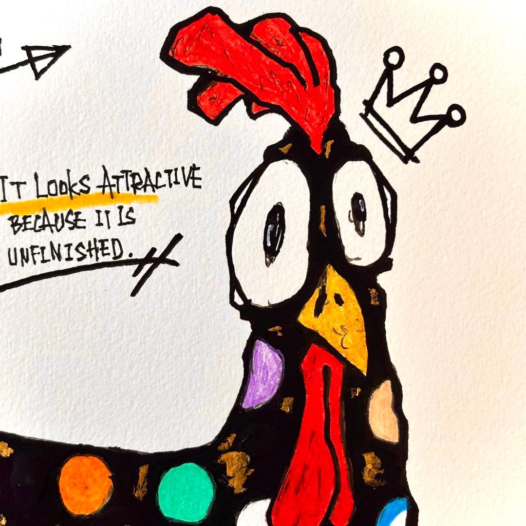 k*i様 「 偽らない美しさ 」｜絵画 原画 抽象画 絵 動物画 ドローイング