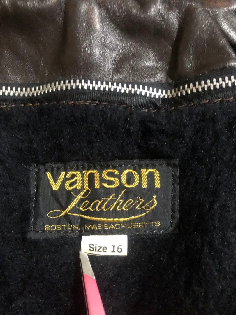 黒タグ　VANSON ライダース　70s後期〜80s初期　vintage