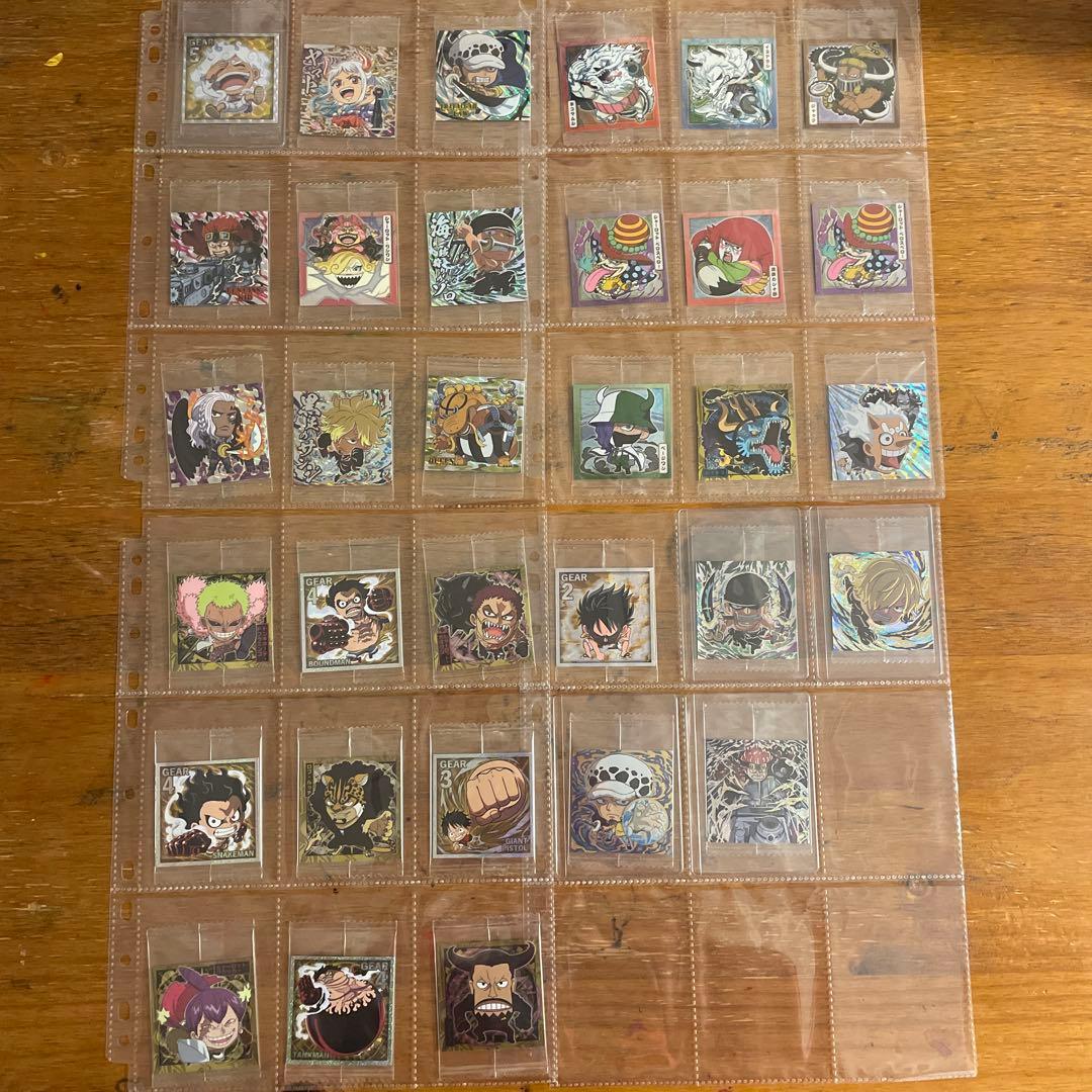 ワンピースウエハースシール　フルコンプ　log1~12 両面ニカ+多数