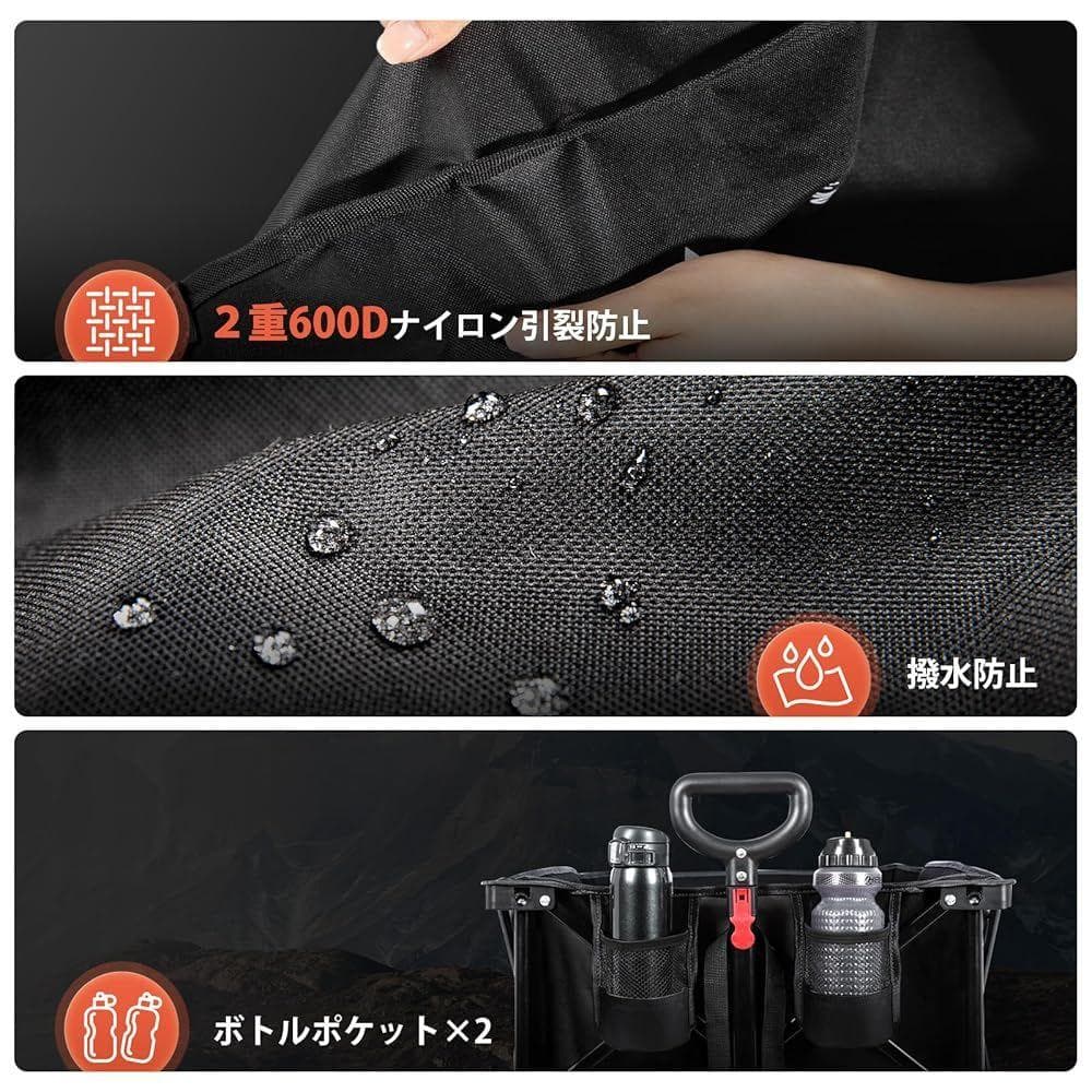 Hikentureキャリーワゴン 300L·10CM大型タイヤ 耐荷重200kg