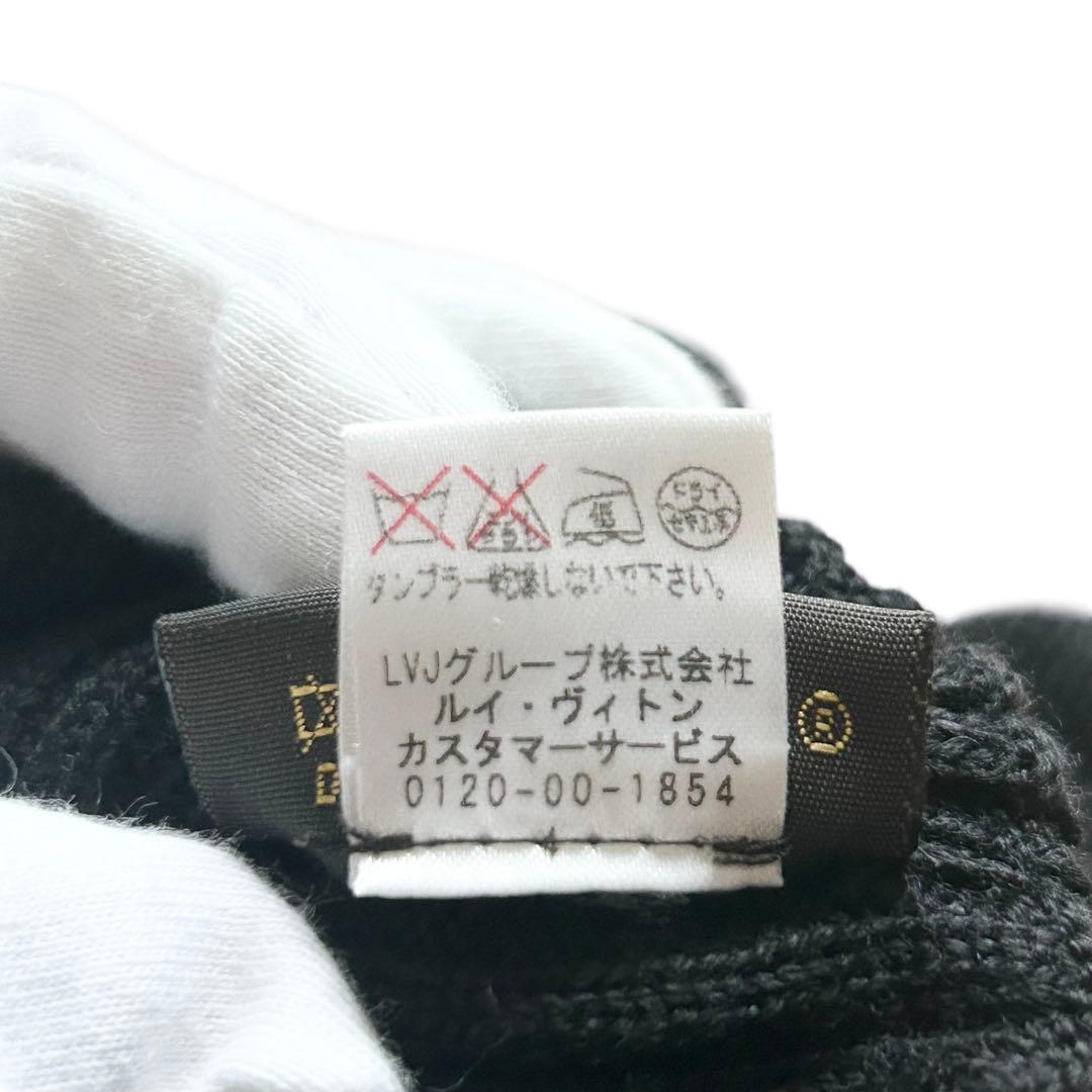 【極美品】ルイヴィトン　手袋　ダミエ　ブラック　ブラウン　メンズ　ウール