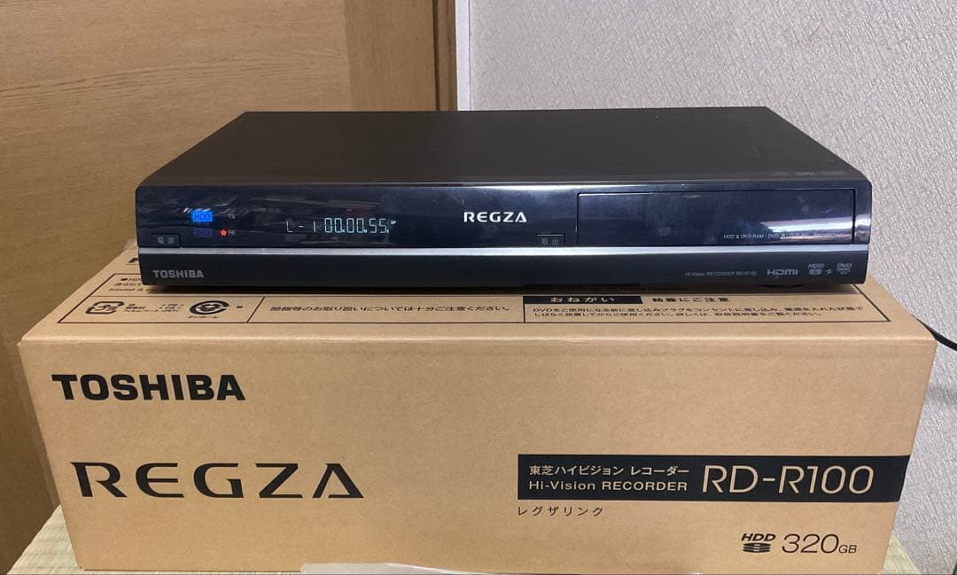 TOSHIBA REGZA RD-R100 DVDレコーダー（地デジ対応）