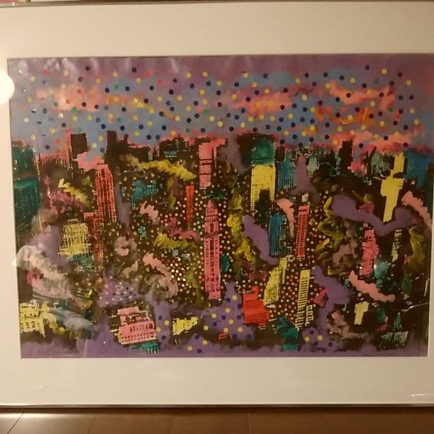 マンハッタンアクリル絵