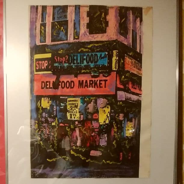 マンハッタンアクリル絵