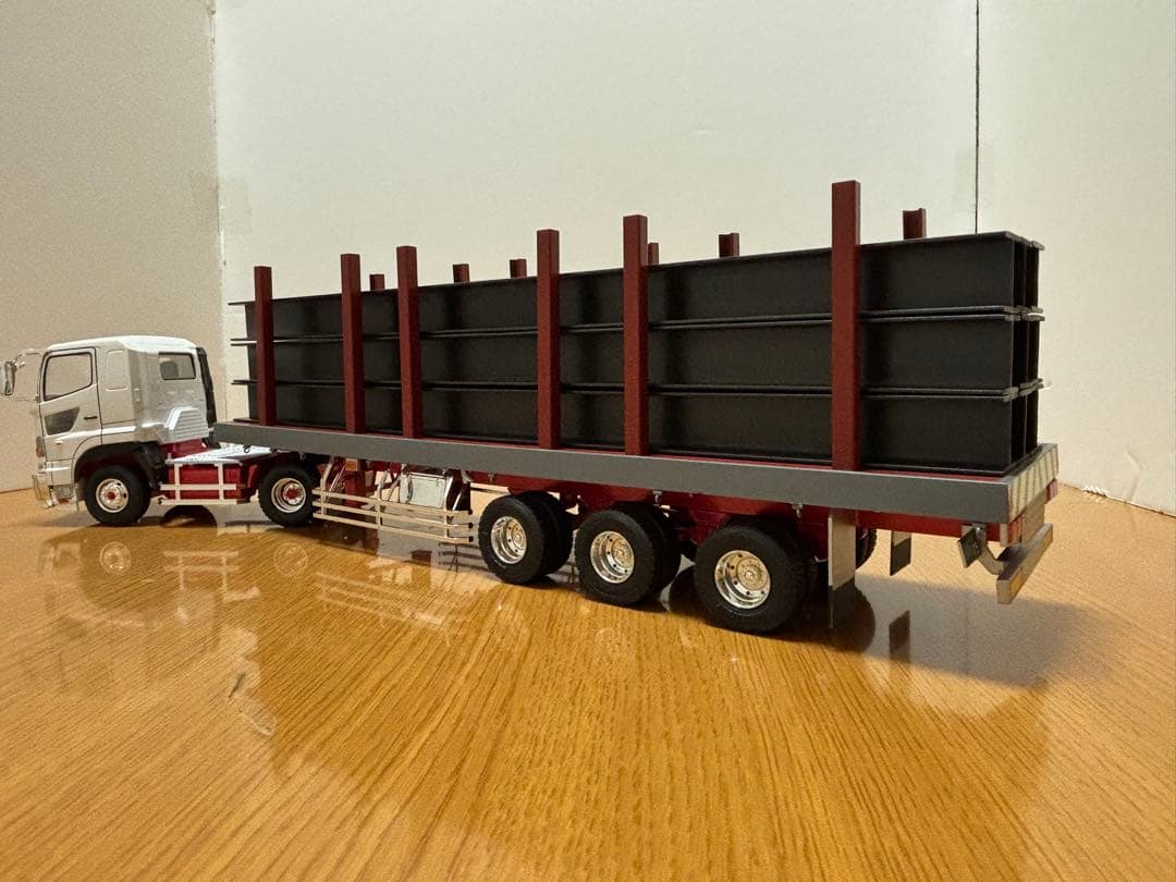 アオシマ1/32デコトラ、バリューデコトラ、平トレーラー(ジャンク品)